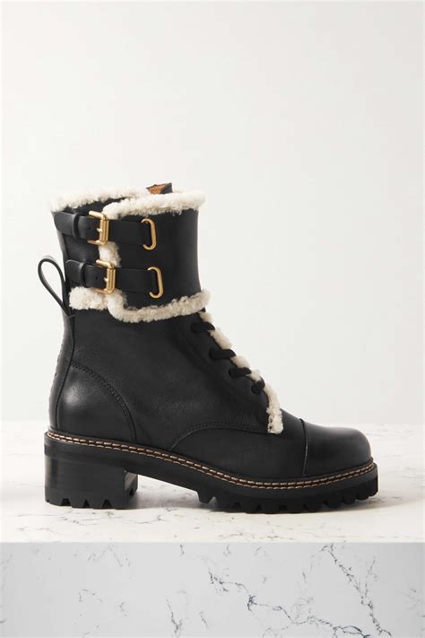 see by chloe winter boots|see by chloe shearling boots.